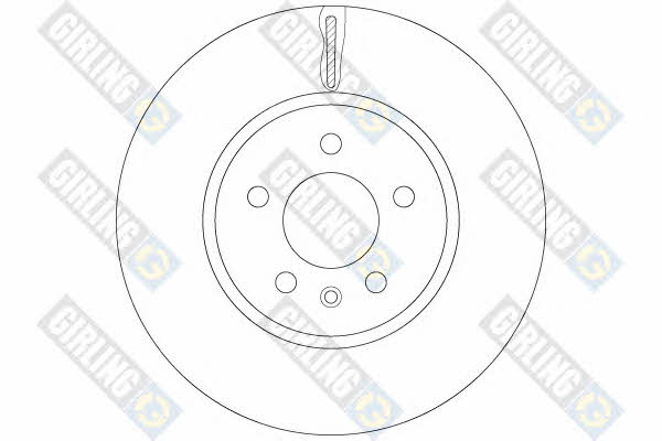 Girling 6062601 Front brake disc ventilated 6062601