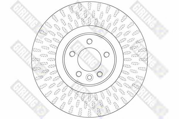 Girling 6065085 Front brake disc ventilated 6065085