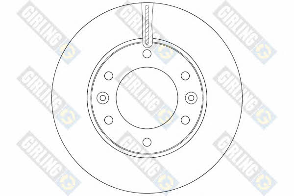 Girling 6064461 Front brake disc ventilated 6064461