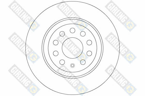 Girling 6065044 Rear brake disc, non-ventilated 6065044