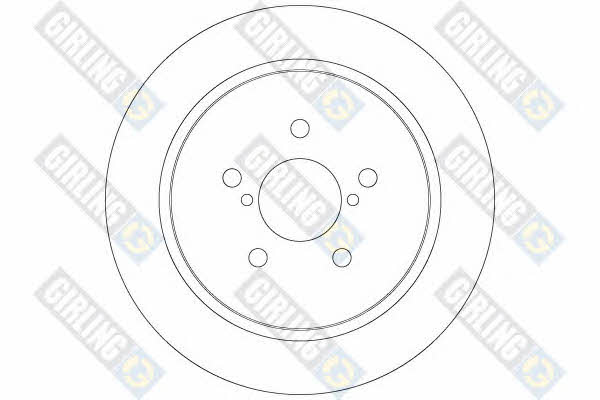 Girling 6062904 Rear brake disc, non-ventilated 6062904