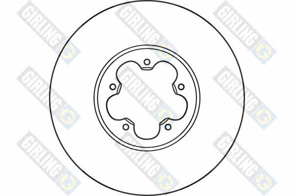 Girling 6023905 Front brake disc ventilated 6023905