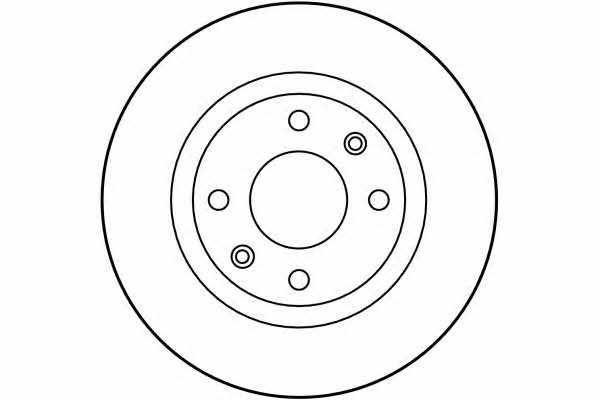 Girling 6028083 Unventilated front brake disc 6028083