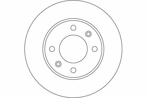 Girling 6041854 Rear brake disc, non-ventilated 6041854