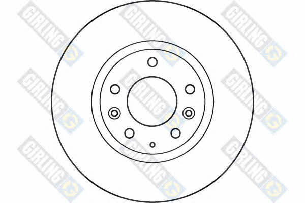 Girling 6049585 Front brake disc ventilated 6049585