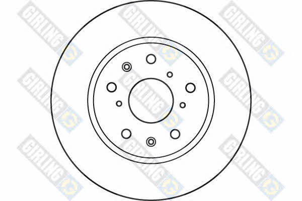 Girling 6049751 Front brake disc ventilated 6049751