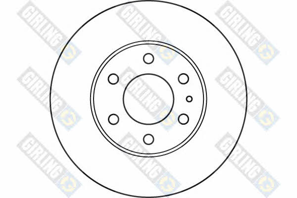 Girling 6049875 Front brake disc ventilated 6049875