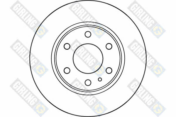 Girling 6049925 Rear brake disc, non-ventilated 6049925
