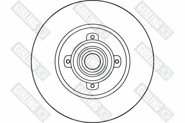 Girling 6060426 Rear brake disc, non-ventilated 6060426