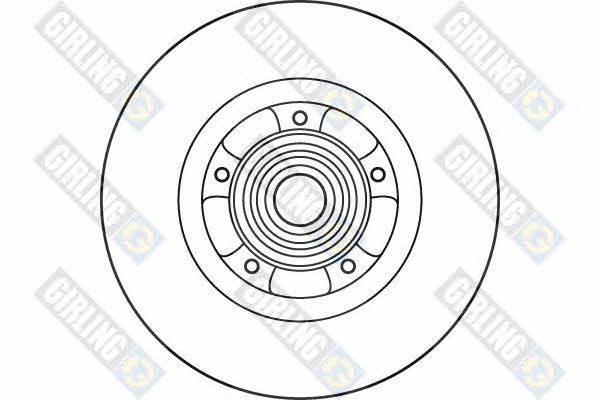 Girling 6060446 Rear brake disc, non-ventilated 6060446