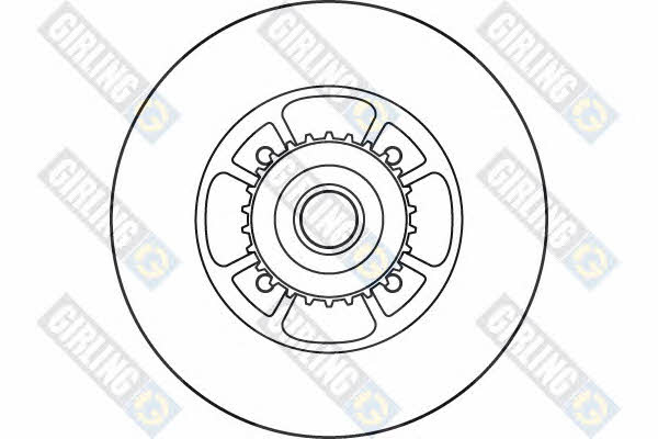 Girling 6060456 Rear brake disc, non-ventilated 6060456