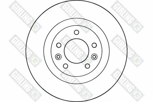 Girling 6060474 Rear brake disc, non-ventilated 6060474