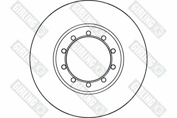 Girling 6060494 Rear brake disc, non-ventilated 6060494