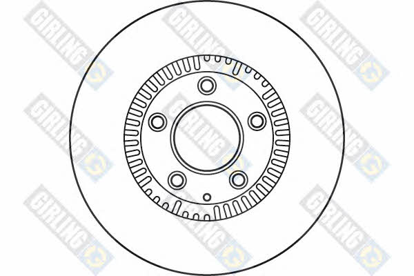 Girling 6060675 Front brake disc ventilated 6060675