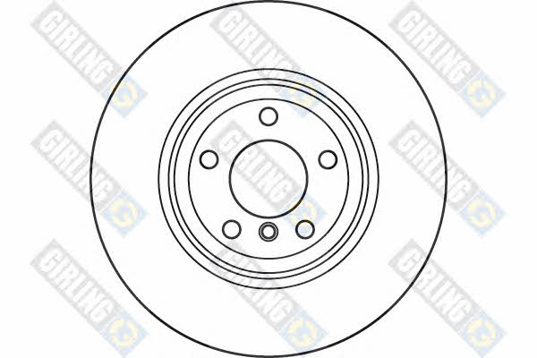 Girling 6060705 Rear ventilated brake disc 6060705