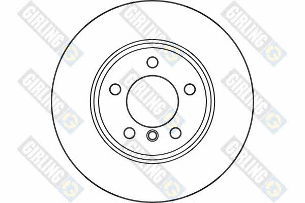 Girling 6061195 Front brake disc ventilated 6061195