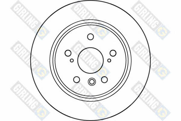Girling 6072094 Rear brake disc, non-ventilated 6072094