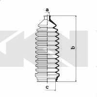 Tie rod boot, set GKN-Spidan 83801