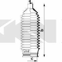 Tie rod boot, set GKN-Spidan 84032