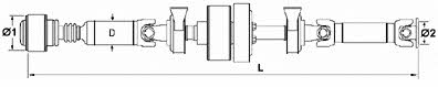 GKN-Spidan 28087 Propeller shaft 28087