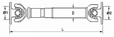 GKN-Spidan 27925 Propeller shaft 27925