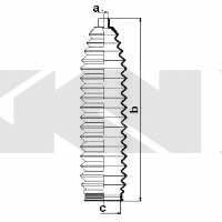 Tie rod boot, set GKN-Spidan 83992