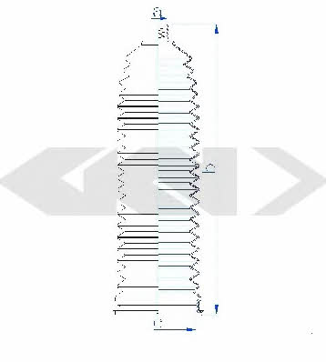 Tie rod boot, set GKN-Spidan 83970