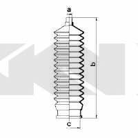 Tie rod boot, set GKN-Spidan 83888
