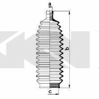 Tie rod boot, set GKN-Spidan 83859