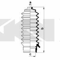 Tie rod boot, set GKN-Spidan 83861