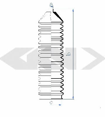Tie rod boot, set GKN-Spidan 84118