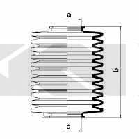 Tie rod boot, set GKN-Spidan 83567