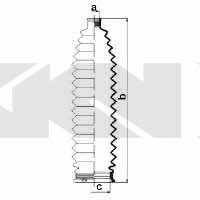 Tie rod boot, set GKN-Spidan 83999