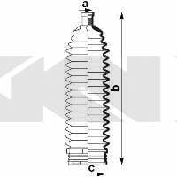 Tie rod boot, set GKN-Spidan 84002