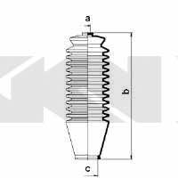 Tie rod boot, set GKN-Spidan 83756