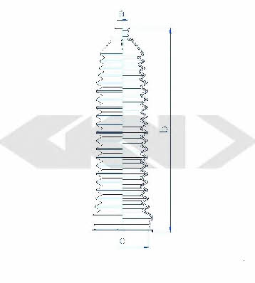 Tie rod boot, set GKN-Spidan 84130