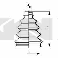 Tie rod boot, set GKN-Spidan 83985