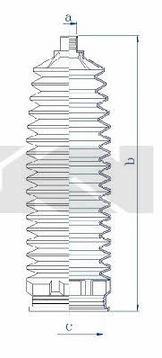 Tie rod boot, set GKN-Spidan 84222
