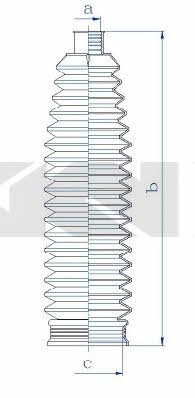 Tie rod boot, set GKN-Spidan 84235