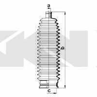 Tie rod boot, set GKN-Spidan 83880