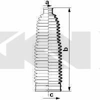 Tie rod boot, set GKN-Spidan 84084