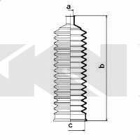 Tie rod boot, set GKN-Spidan 84096