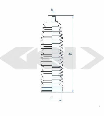 Tie rod boot, set GKN-Spidan 84133