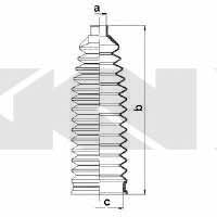 Tie rod boot, set GKN-Spidan 83990