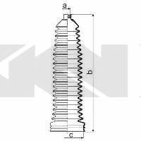 Tie rod boot, set GKN-Spidan 83994