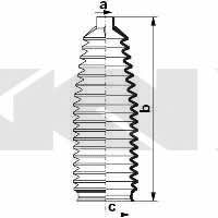 Tie rod boot, set GKN-Spidan 84077