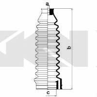 Tie rod boot, set GKN-Spidan 83653