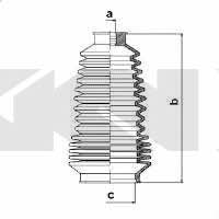 Tie rod boot, set GKN-Spidan 83597