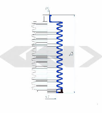 GKN-Spidan 84136 Steering rod boot 84136