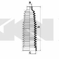 Tie rod boot, set GKN-Spidan 84076
